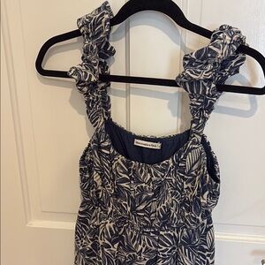 Abercrombie & Fitch Puff Strap Rouched Dress